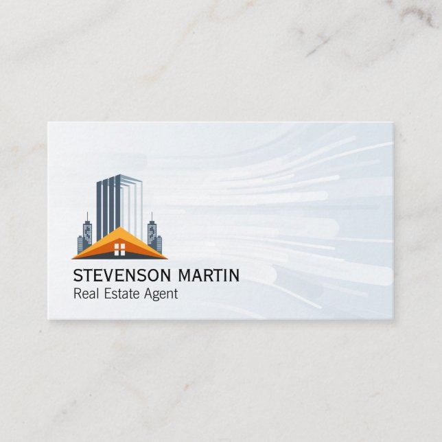 Real Estate Modern | Properties | Rentals Business Card (Front)