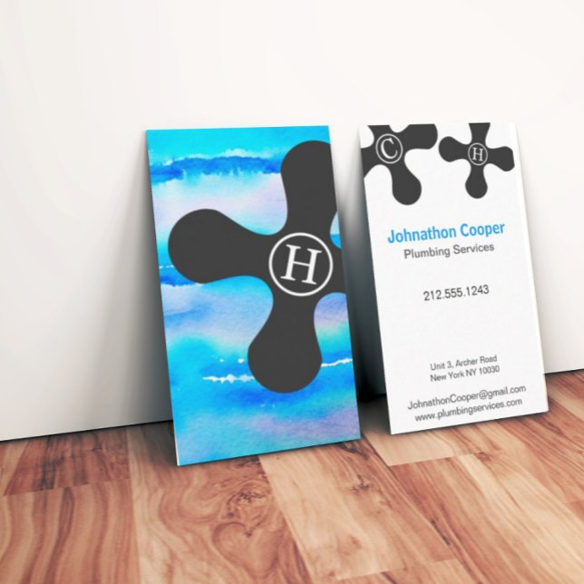 Real Estate Modern Watercolor Business Card (Creator Uploaded)