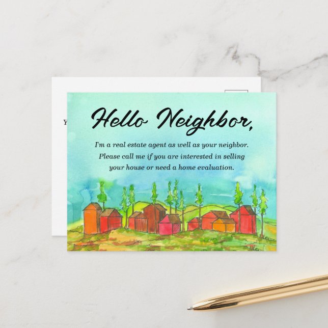 Real Estate Neighbour Marketing Sell Your Home Postcard (Front/Back In Situ)