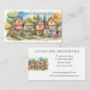 Real Estate New Home Construction and Sales Business Card