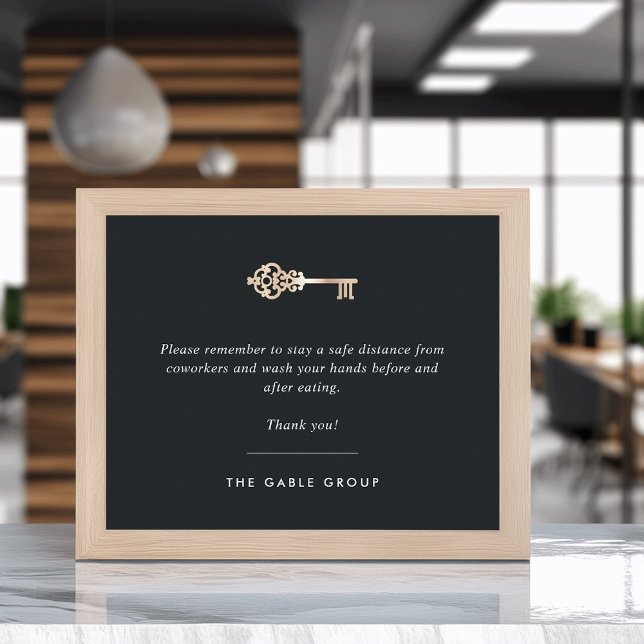 Real Estate Office Breakroom/Kitchen Covid Safety Poster (Creator Uploaded)