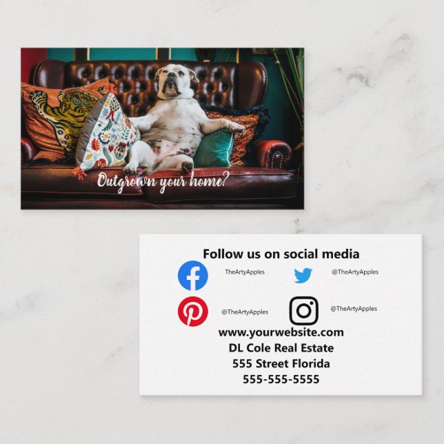 Real Estate on the fence referral card valuation (Front/Back)