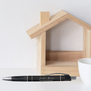 Real Estate Open House Black Custom Realtor