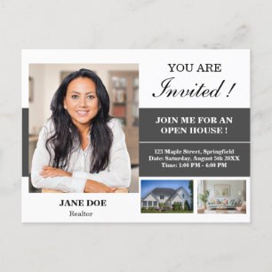 Real Estate Open House Invitation Postcard