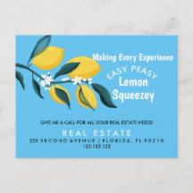 Real estate  Open House Lemon Pop by  Postcard