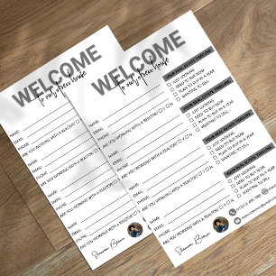 Real Estate Open House Sign In Sheet