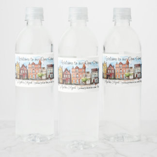 Real Estate Open House  Water Bottle Label