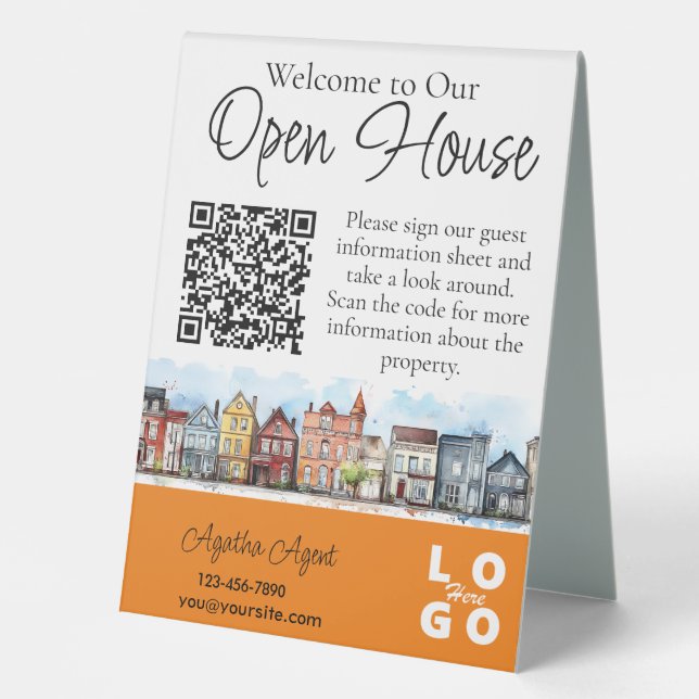 Real Estate Open House Yellow Double Sided (Front)