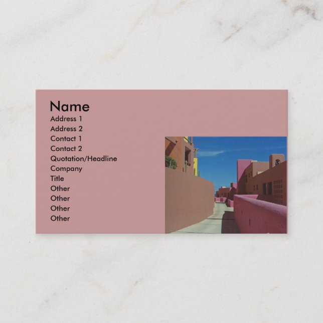 Real Estate or Property Management Business Card (Front)