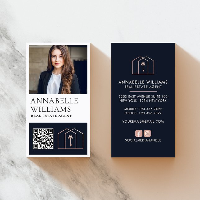 Real Estate Photo Professional Elegant Business Card (Creator Uploaded)