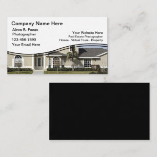 Real Estate Photographer Business Card