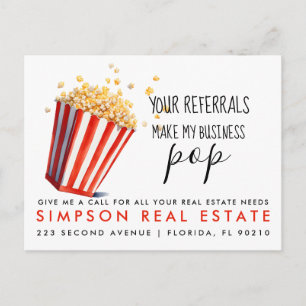 real estate Popcorn referrals Announcement
