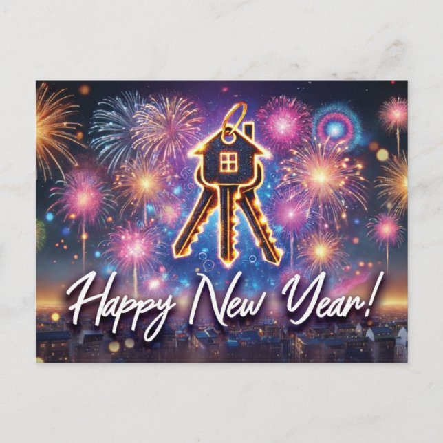 Real Estate Postcard - Happy New Year (Front)