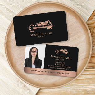 Real Estate Professional Add Photo and logo Busin Business Card