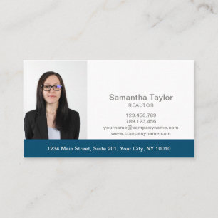 Real Estate Professional Add Photo and logo Business Card
