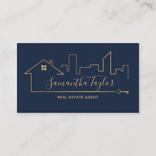 Real Estate Professional  Add Photo logo Realtor B Business Card (Back)