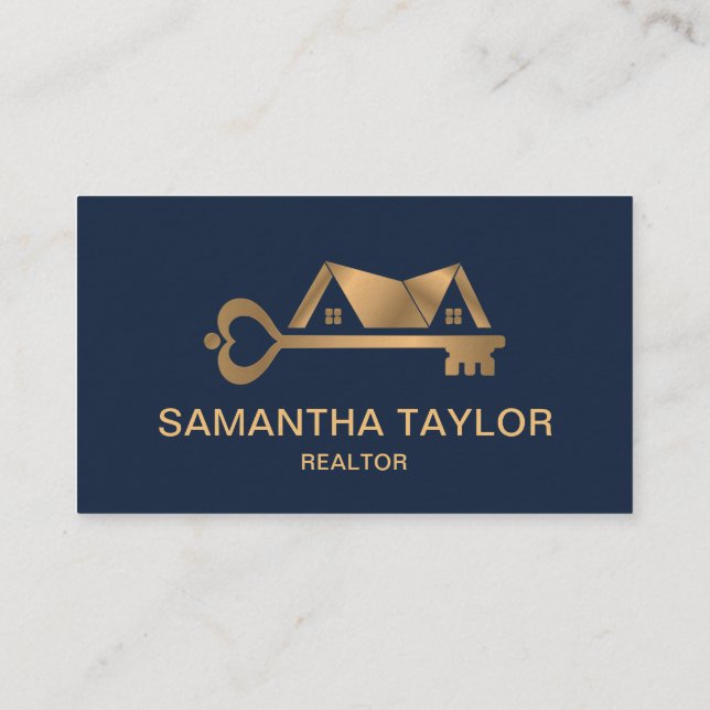 Real Estate Professional  Add Photo logo Realtor B Business Card (Back)