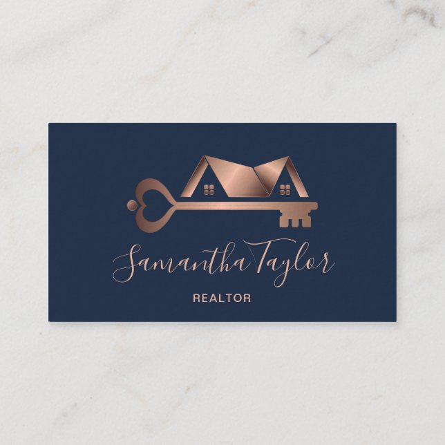 Real Estate Professional  Add Photo logo Realtor B Business Card (Back)