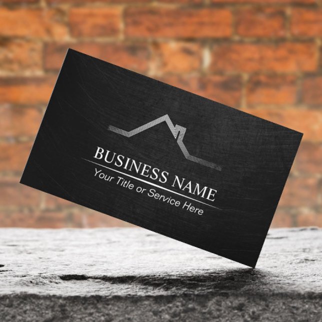 Real Estate Professional Black Business Card (Creator Uploaded)
