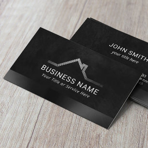 Real Estate Professional Black Realtor Business Card
