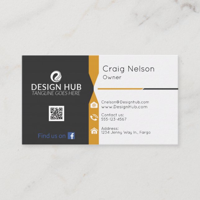 Real estate professional business card (Front)