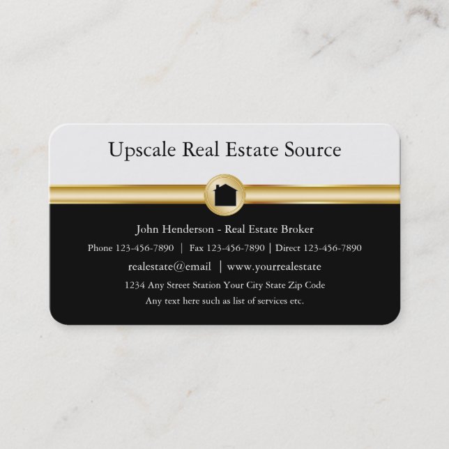 Real Estate Professional Business Cards (Front)