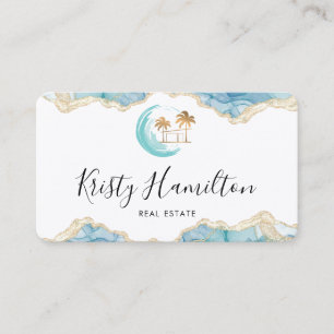 real estate professional house realtor beach house business card