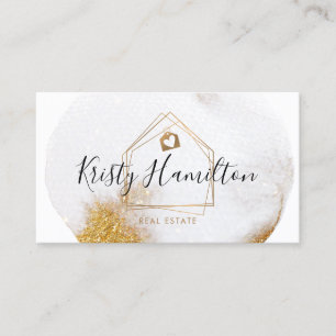 real estate professional house realtor gold busine business card
