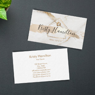 real estate professional house realtor gold busine business card