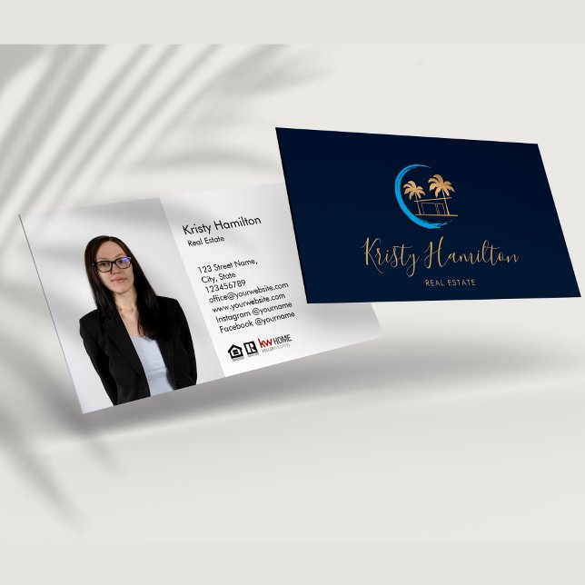 real estate professional palm beach house photo bu business card (Creator Uploaded)