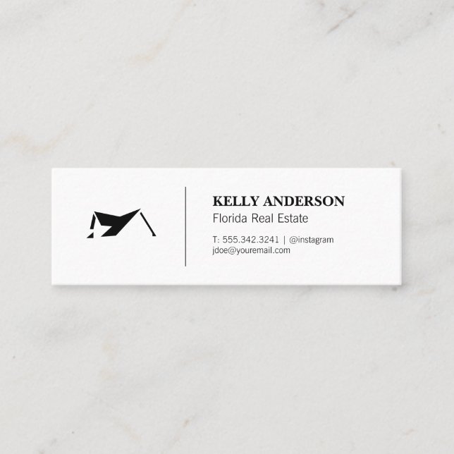 Real Estate Professional | Property Management Mini Business Card (Front)