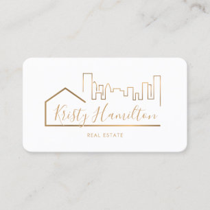 real estate professional realtor add photo QR code Business Card