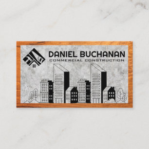 Real Estate Properties   Construction Build Logo Business Card