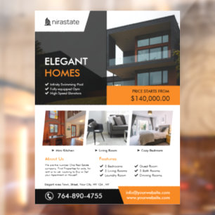 Real Estate Property Window Cling