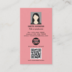 Real estate QR code professional photo elegant Business Card