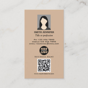 Real estate QR code professional photo elegant  Business Card