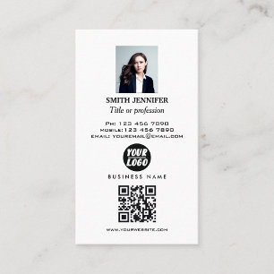 Real estate QR code professional photo elegant  Business Card