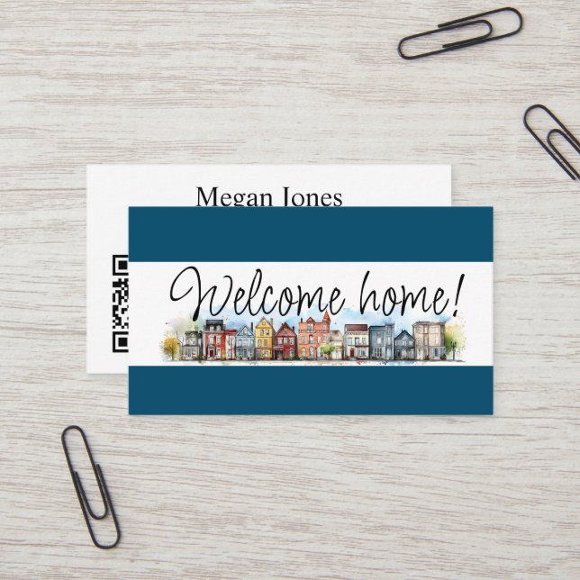 Real Estate, Realtor, Broker Business Card (Front/Back In Situ)