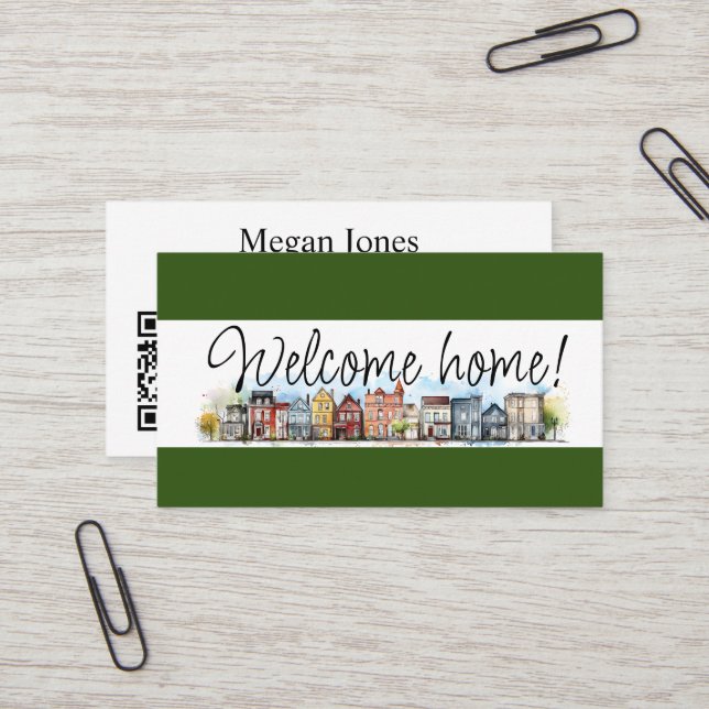 Real Estate, Realtor, Broker Business Card (Front/Back In Situ)