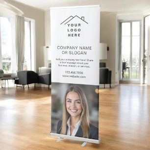 Real Estate Realtor Logo Professional Photo Retractable Banner