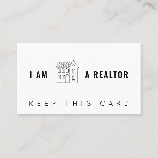 Real estate realtor modern professional consultant business card (Front)