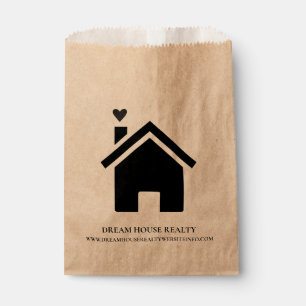 Real Estate Realtor Promotional Advertising Favour Bags