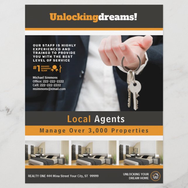 Real Estate Realty Customisable Flyer (Front)