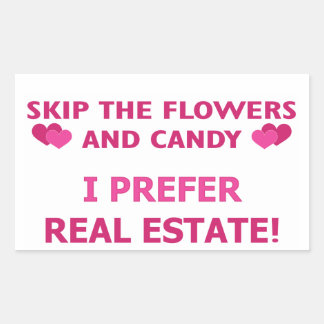 Real-Estate Rectangular Sticker