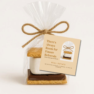 Real Estate Referral , We Love S’more Referrals  Square Business Card