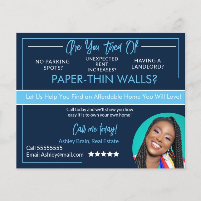 Real Estate Renters Postcards Flyer (Front)