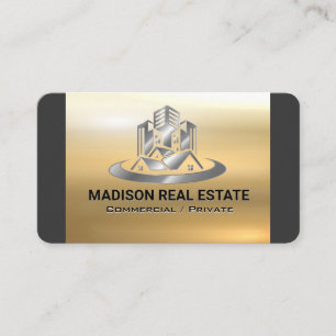 Real Estate   Residential Buildings   Properties Business Card