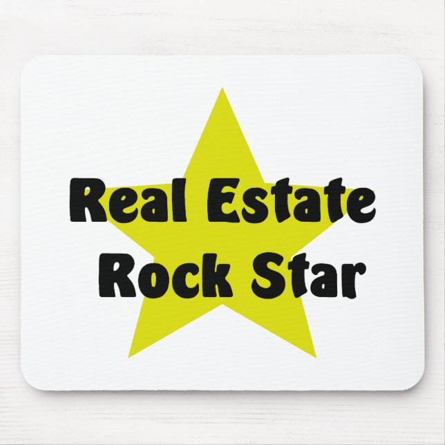 Real Estate Rock Star Mouse Mat (Front)
