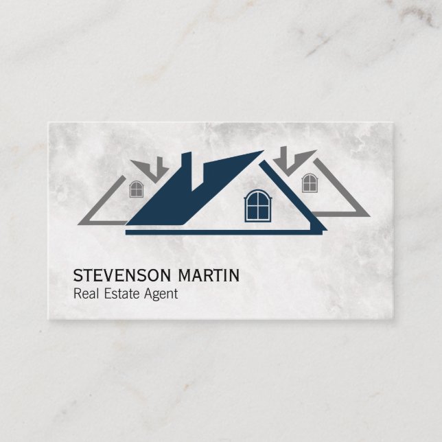 Real Estate Roof Top Business Card (Front)