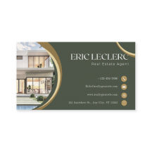 real estate sales agent business card